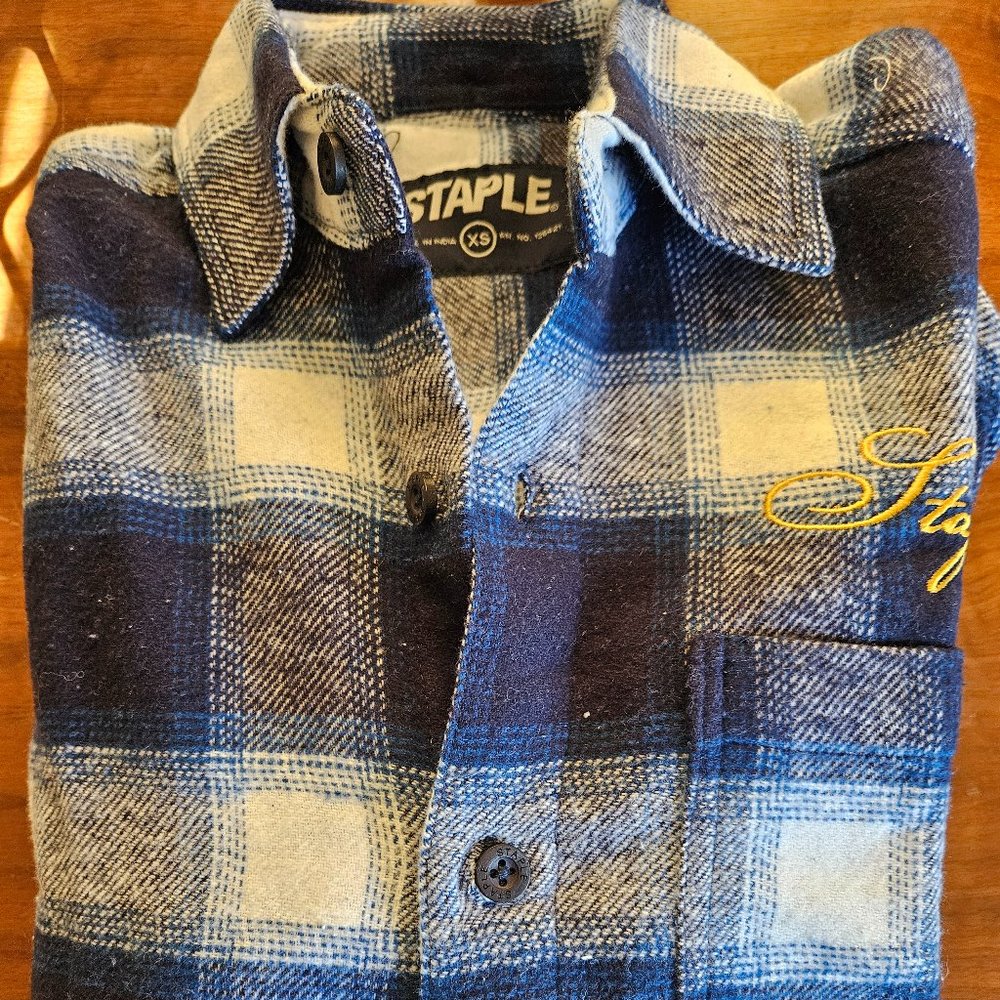 Staple Pigeon Plaid Button Up Shirt